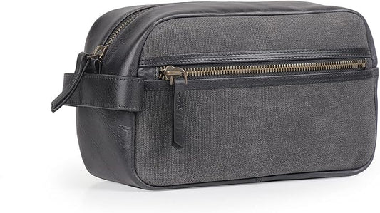 Londo Genuine Leather Travel Toiletry Bag – Makeup, Shaving Organizer, Dopp Kit for Men & Women, Durable & Stylish Travel Accessory by Londo