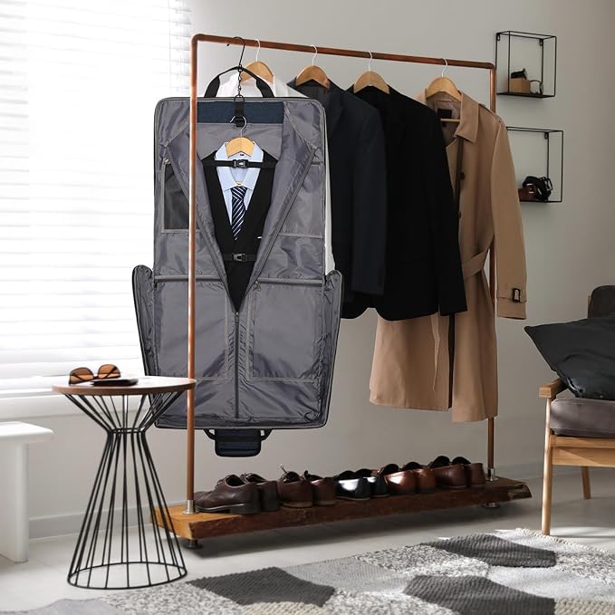Modoker Carry On Garment Bags for Travel Hanging Clothes Suit Bag Luggage Organizer, Foldable Suit Carrier Gift for Men Women - Image 2