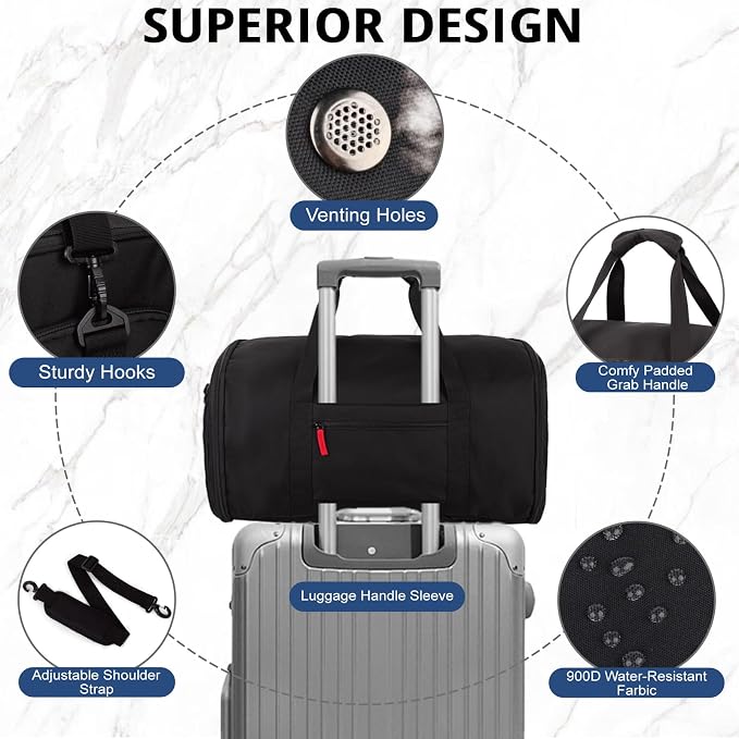 ATRIPACK Duffle Bag for Men,Tactical Duffle Bags for Travel,55L Large Capacity Convertible Garment Bag With Shoes Compartment, Multi-functional Gym Bags Suit Bag for Traveling Workout Business Trip - Image 6