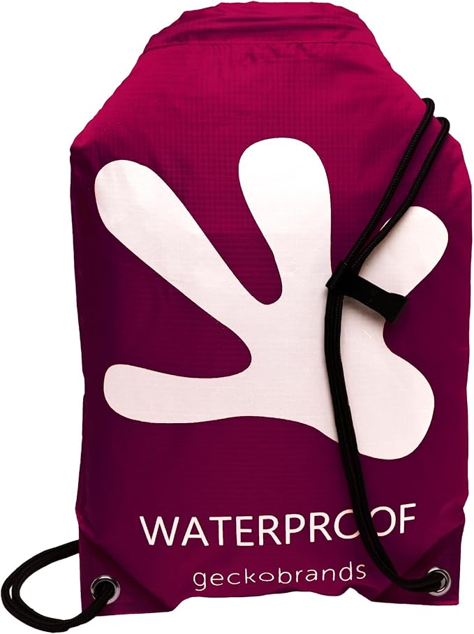 geckobrands Embark 10L Drawstring Backpack – Waterproof, Lightweight Dry Bag for Beach, Hiking, and Light Water Activities by geckobrands