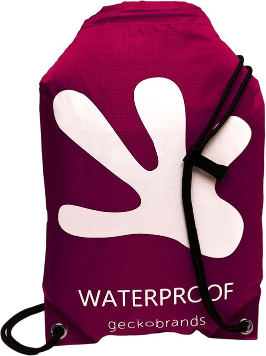 geckobrands Embark 10L Drawstring Backpack – Waterproof, Lightweight Dry Bag for Beach, Hiking, and Light Water Activities by geckobrands
