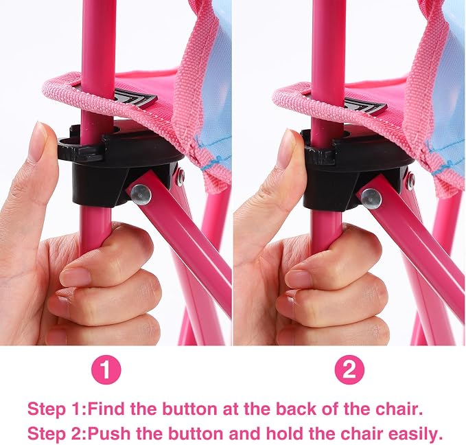 KABOER Kids Outdoor Folding Camping Chair with Cup Holder Carrying Bag | Portable Camping Chair for Beach Picnic Camping Travel Lawn Ages 3-10 - Image 4