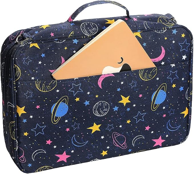 Lbxgap Portable Colored Pencil Case 480 Slots Pencil Case or 320 Gel Pen Case Large Capacity Pencil Organizer with Handle Strap Handy Colored Pencil Box for Artist - Image 2