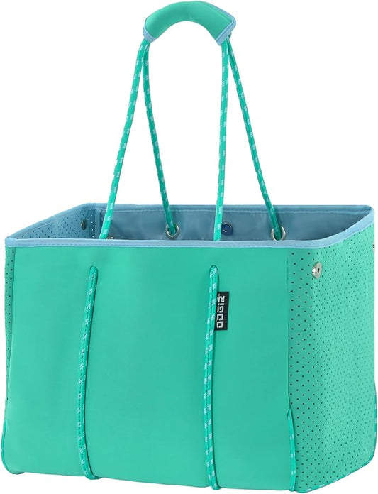 QOGiR Neoprene Multipurpose Beach Bag Tote with Inner Zipper Pocket … … … … by QOGiR