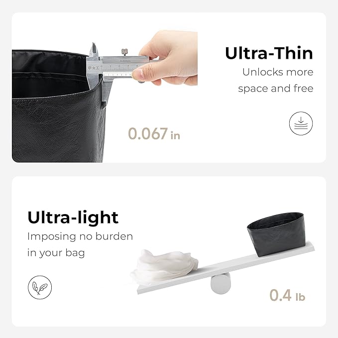 Handbag Organizer Compatible with LV Dopp Kit Toilet Pouch | Handcrafted DuPont™ Tyvek®, Matte Black Purse Organizer Insert, Precision 1:1 Custom Fit for Work, Travel & Daily Carry - Image 5