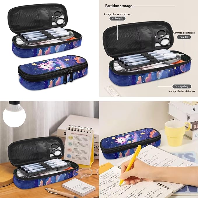 Axolotl Backpack with Lunch Box Pencil Case 3 in 1, Kids School Bag Girls Book Bags Lightweight Backpacks for Travel Sports Gym - Image 4