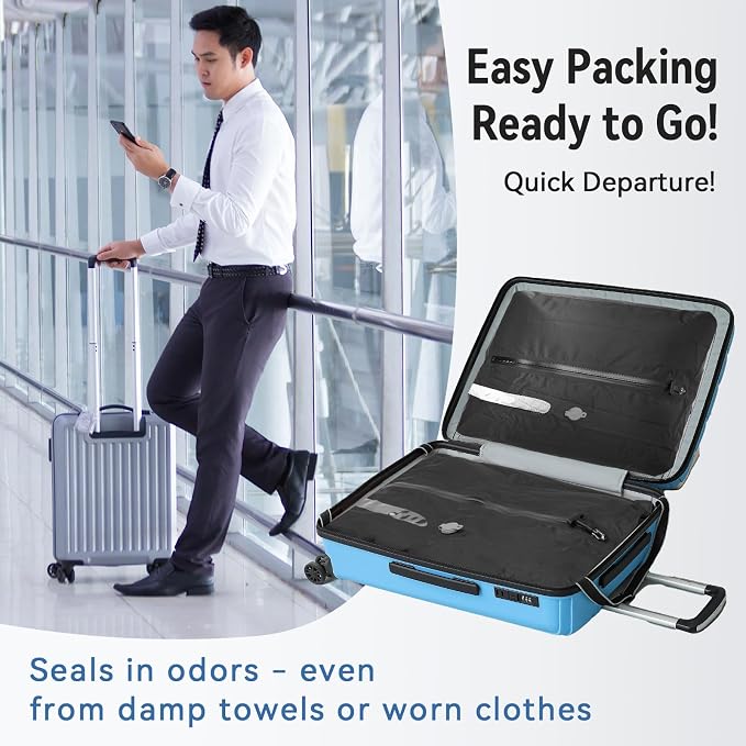 Travel Compression Storage Bags Reusable Bags Rechargeable Wireless Pump Portable Space Saver Bags for Travel-Vacuum Packing Seal for Clothes, Blankets, 19.7×15.7×5.9in, Suitcase Backpack & Luggage - Image 6