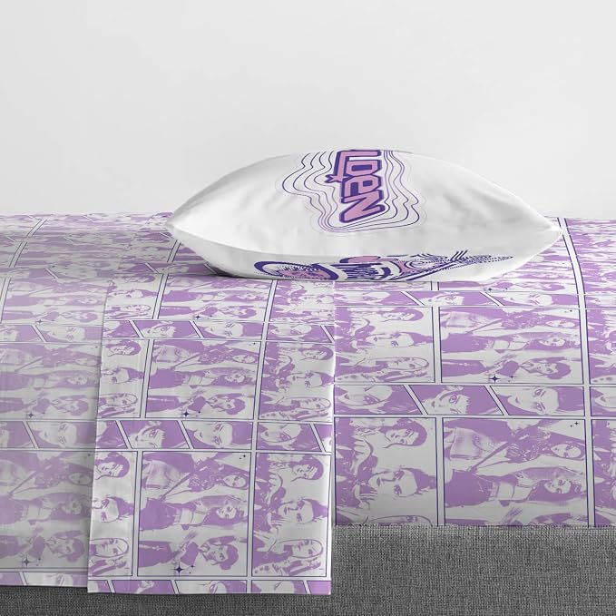 Jay Franco Kpop Demon Hunters Kids 3 Piece Twin Sheet Set, White | Super Soft Breathable Microfiber, Deep Pocket, Flat Sheet, Pillowcase, Machine Washable Kids Bedding (Officially Licensed) - Image 6