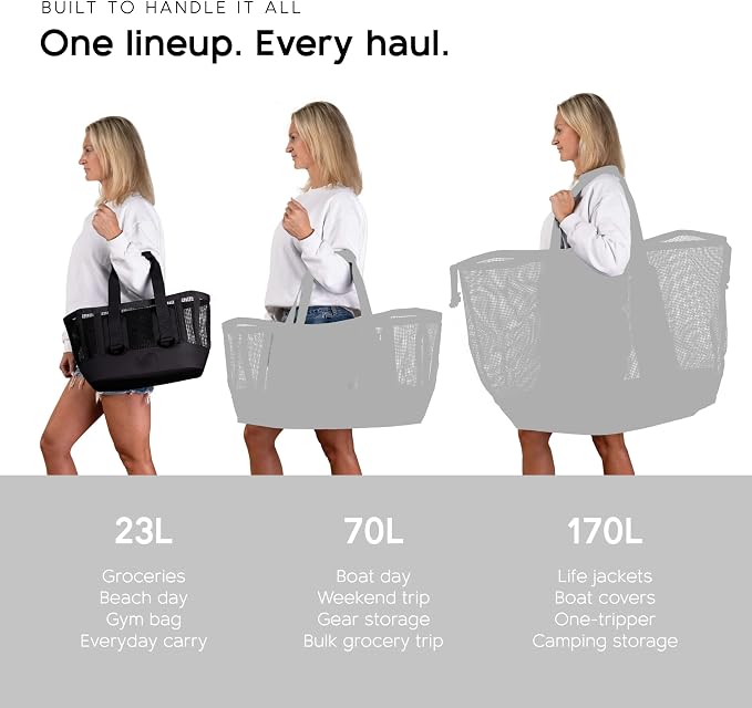 MISSION Boat Gear CASSI Heavy-Duty Outdoor Tote and Waterproof Marine-Grade Mesh Boat Bags - Image 8