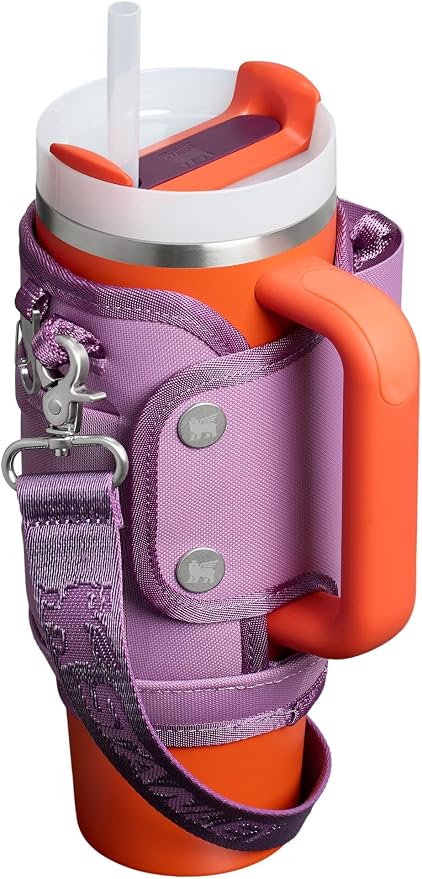 STANLEY All Day Quencher Carry All for 30 oz Tumbler with Handle | Crossbody Bag with Phone Holder Pocket, Card Sleeve & Detachable Strap | Water Bottle Carrier Bag | BPA-Free | Lilac - Image 2