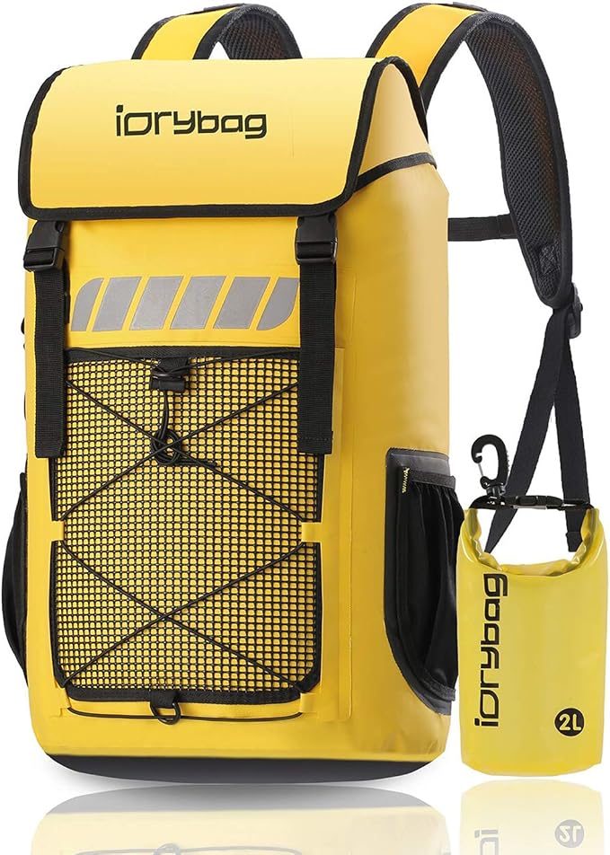 IDRYBAG Waterproof Backpack for Men 25L/45L, Dry Bags Kayak, Dry Backpack Camping Hiking by iDrybag