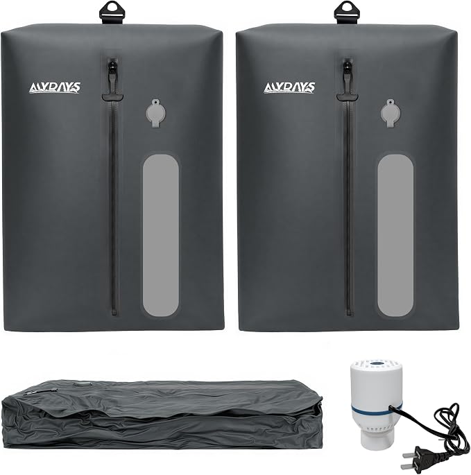 MYDAYS Vacuum Bag for Travel, Professional IPX8 Waterproof Reusable Vacuum Compression Bags for Travel Suitcases, Durable Space Saver Bag(2 PACK,With Pump) - Image 8