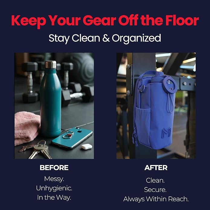 MAGNACE Magnetic Gym Bag Bundle, 3-in-1 Set with Water Bottle Holder, Magnetic Pouch, Towel & Sling Bag – For Men & Women - Image 7
