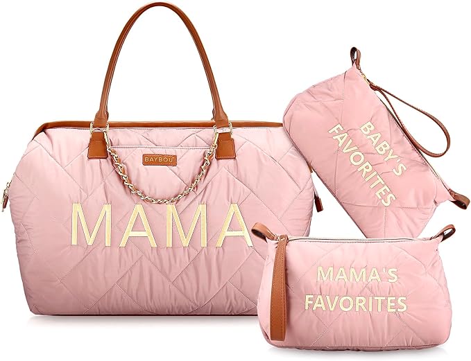 Mama Hospital Diaper Bag Tote for Labor and Delivery Essentials Mommy Bag for Baby and Travel Large by PremiumMommyandBabyCollection