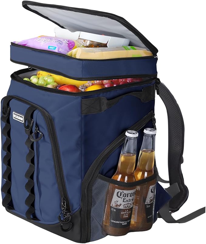Beach Cooler Backpack for Men 36cans Insulated Backpack Cooler Lunch Bag for Women Camping Hiking Picnic Travel for 18 Hours Cooling 30L by iculbag