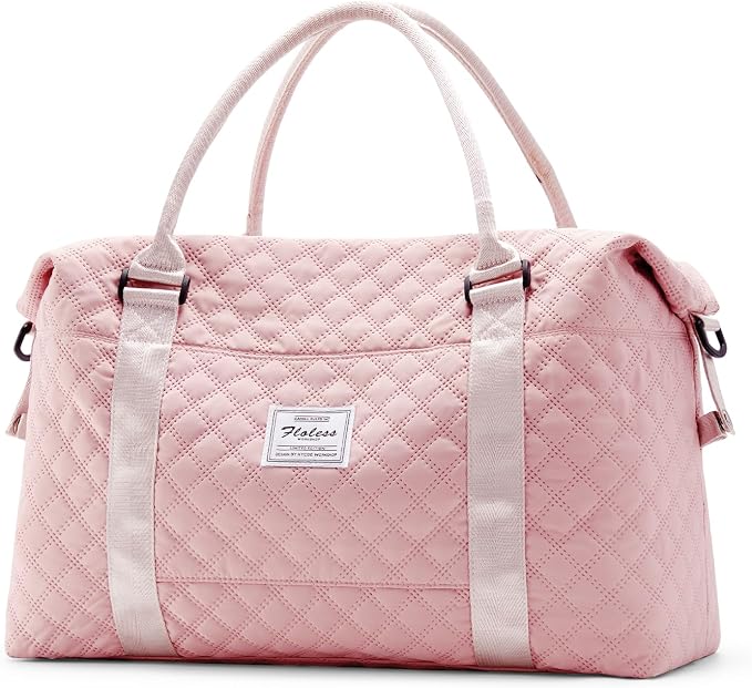 Travel Duffel Bag, Carry On Overnight Weekender Bags for Women | Travel Bag with Wet Pocket & Trolley Sleeve, For Spirit Airlines 18x14x8 Personal Item Bag by HYC00