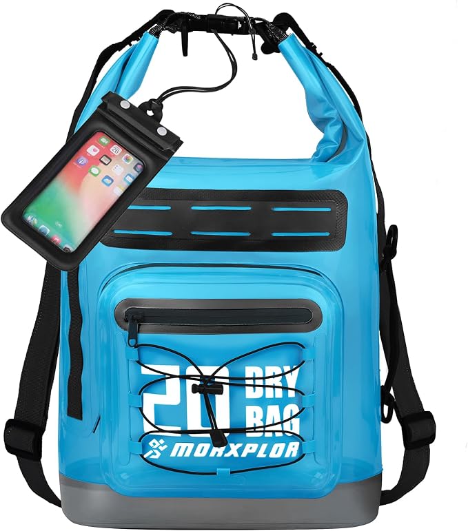 MORXPLOR Dry Bag Waterproof,5L/10L/20L/30L/40L/55L Roll Top Dry Bag Backpack with WaterProof Phone Case for Swim,Kayak by MORXPLOR
