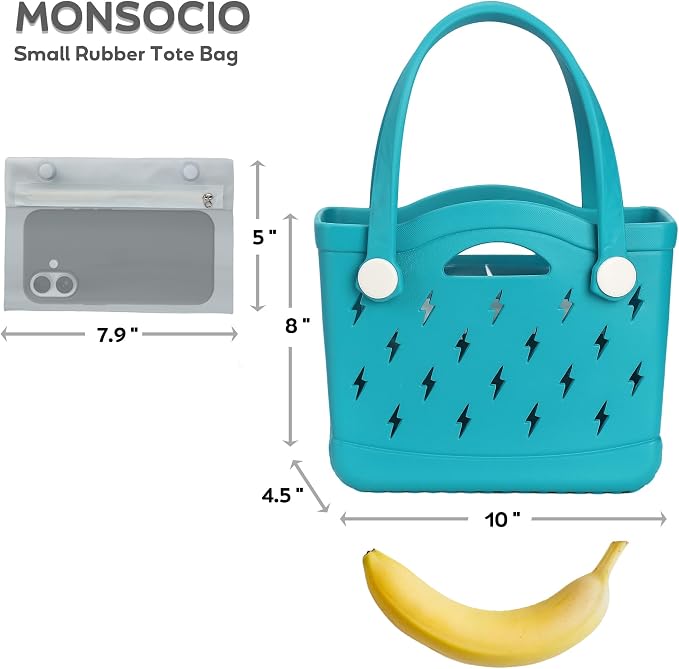 Rubber Beach Bag Waterproof Durable Large Tote Bag for Beach Sports Pool Swim Travel EVA Tote - Image 4