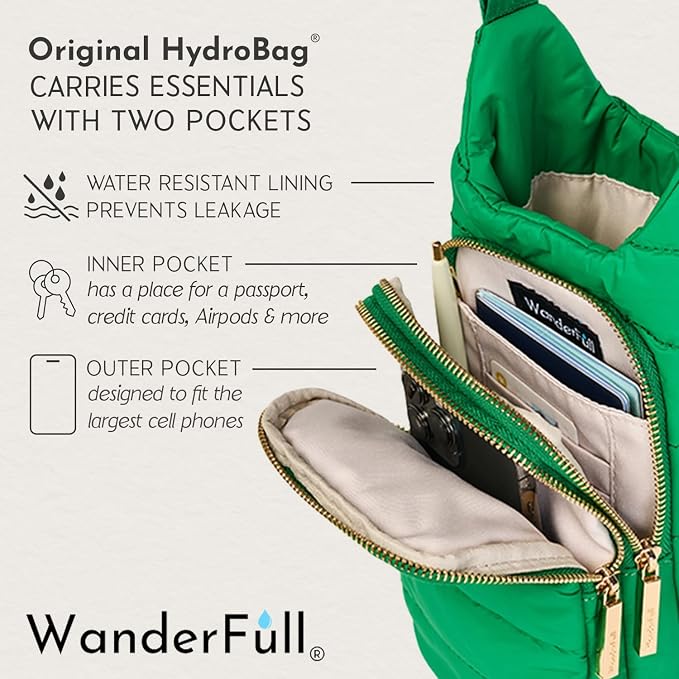 WanderFull Original HydroBag Crossbody Water Bottle Holder with Phone Pocket, Fits Water Bottles up to 32 oz - Image 5