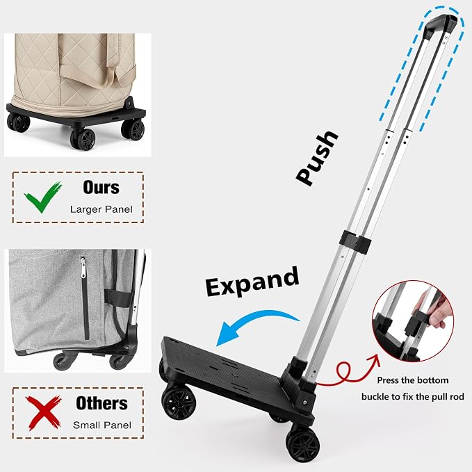 Rolling Garment Bags for Travel - Carry on Convertible Garment Duffle Bags with Wheels for Men Women, 4 in 1 Large Travel Duffel Bags with Shoes Compartment Hanging Suit Dress Weekender Bag 4pcs Set - Image 9