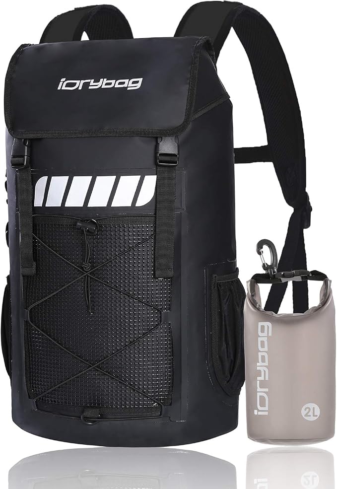 IDRYBAG Waterproof Backpack for Men 25L/45L, Dry Bags Kayak, Dry Backpack Camping Hiking by iDrybag