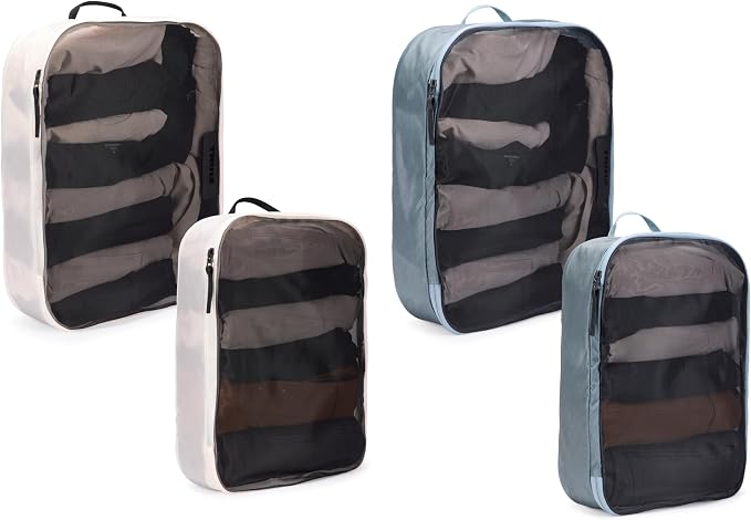 Thule Packing Cube Family Set, Includes 2 Large and 2 Medium Cubes, Transparent Fabric, YKK Zippers - Image 8