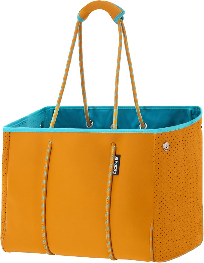 QOGiR Neoprene Multipurpose Beach Bag Tote with Inner Zipper Pocket … … … … by QOGiR