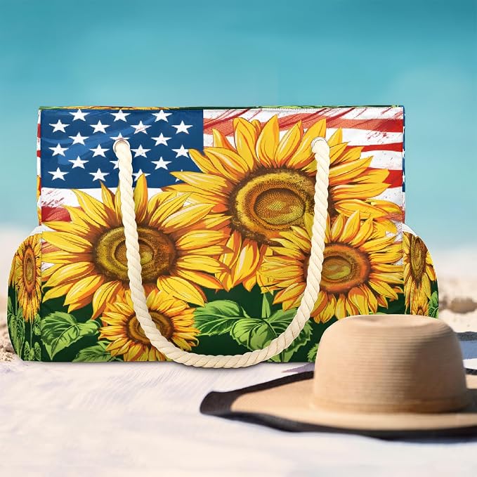 Large Beach Bag with Zipper Beach Bags for Women Water Resistant Swim Pool Bag - Image 3