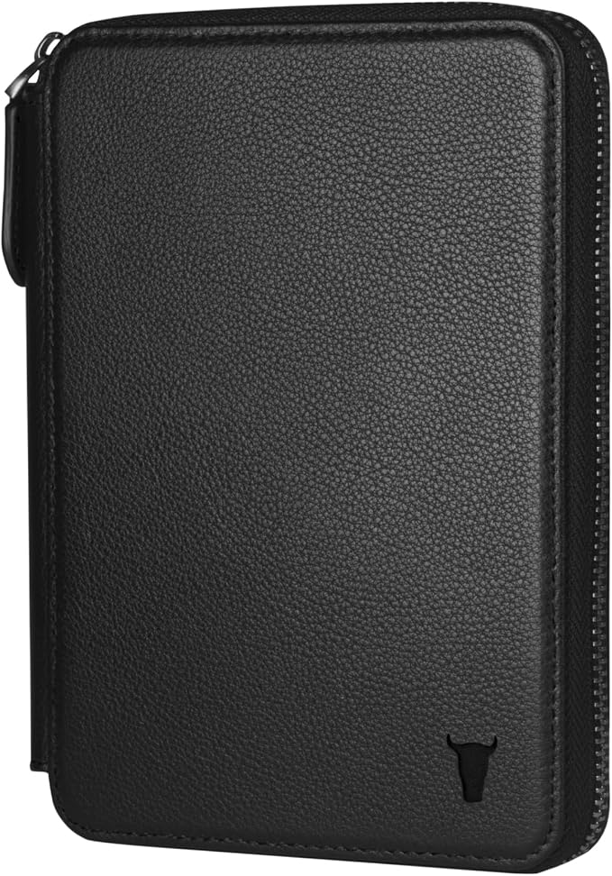 TORRO Travel Wallet – Genuine Leather Travel Organiser with Passport Holder and Detachable Cardholder by TORRO