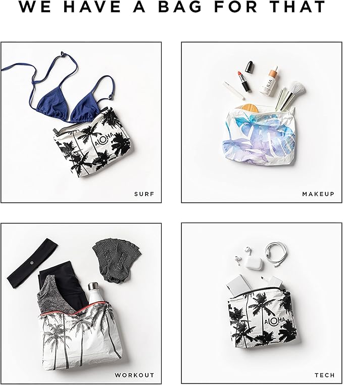 ALOHA Collection Small Pouch | Lightweight, Packable, and Splash-Proof Makeup Pouch | Easy to Clean - Image 7