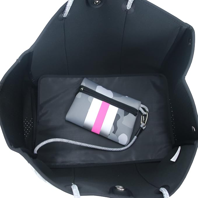 QOGiR Neoprene Multipurpose Beach Bag Tote with Inner Zipper Pocket … … … … - Image 6