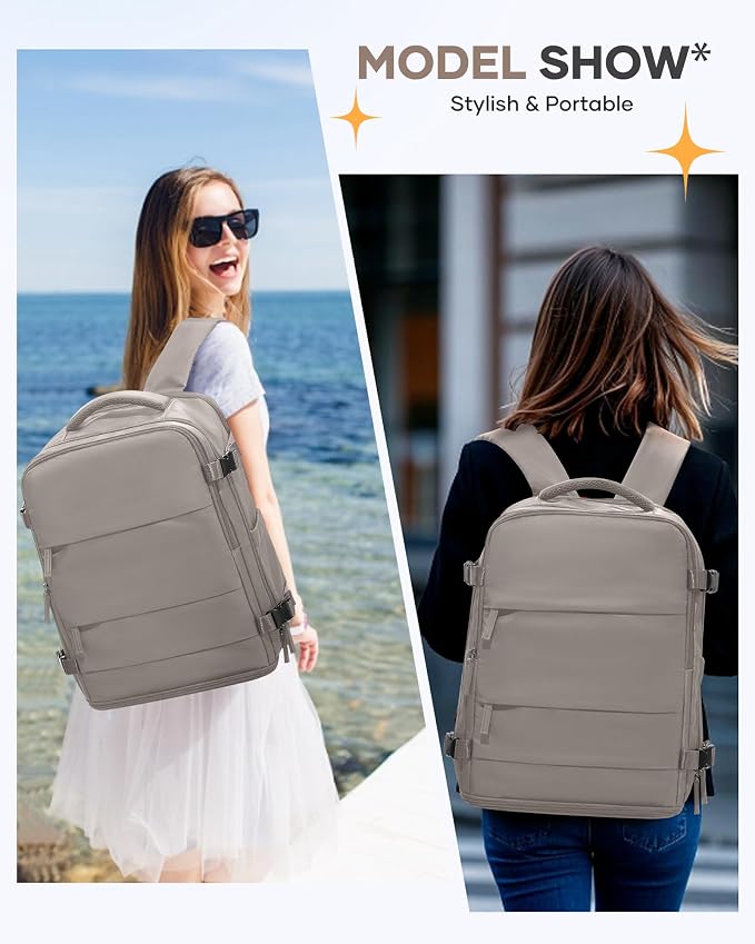 Large Travel Backpack - Carry On Flight Approved Mochila De Viaje - 18x14x8 Inches - Personal Item Travel Bag for Men & Women - Image 2