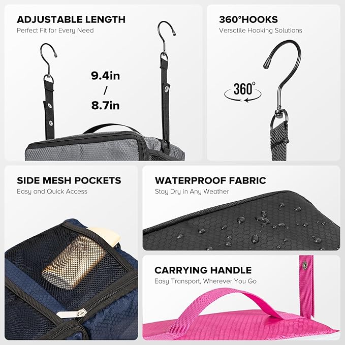 Suitcase Organizer, Travel Luggage Organizer Hanging Shelves Packing Cube Closet/Collapsible Portable Travel Organizer for Carry-on - Image 7