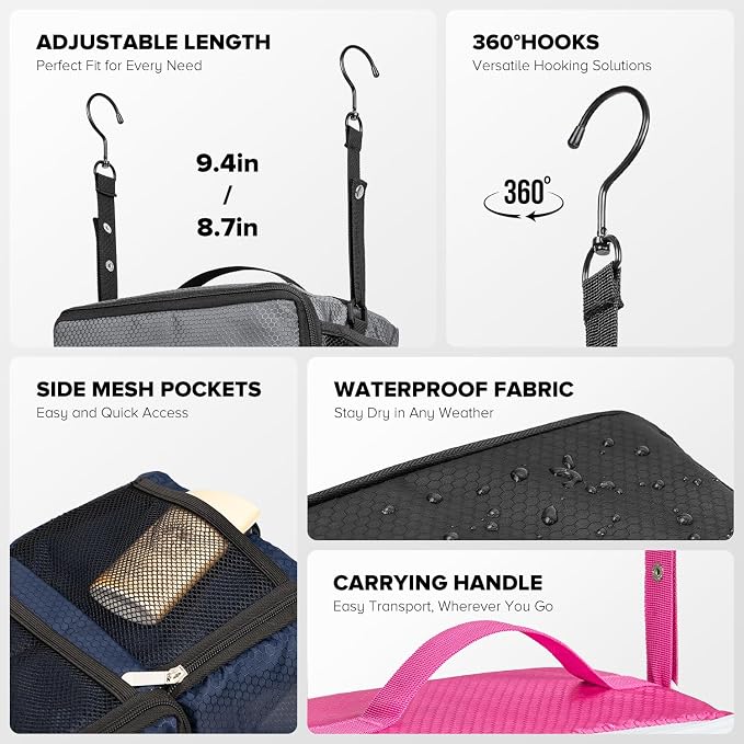 Suitcase Organizer, Travel Luggage Organizer Hanging Shelves Packing Cube Closet/Collapsible Portable Travel Organizer for Carry-on - Image 7