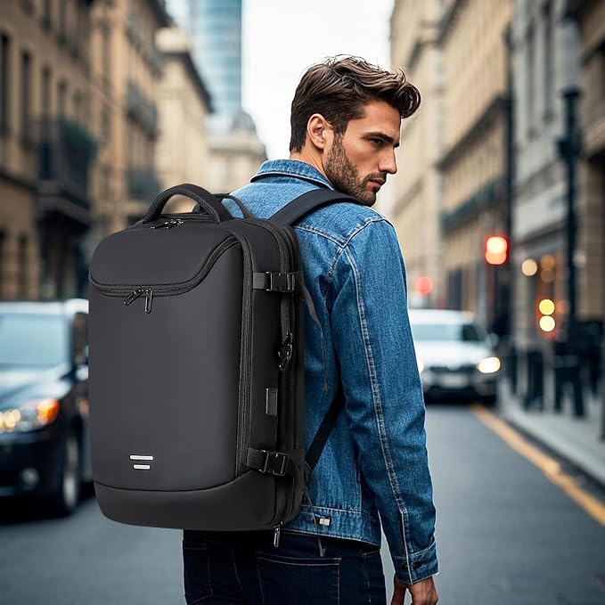 TANGCORLE Vacuum-Compressed Travel Backpack: Expandable, Airline-Approved Laptop Backpack—Unisex Business Backpack - Image 8