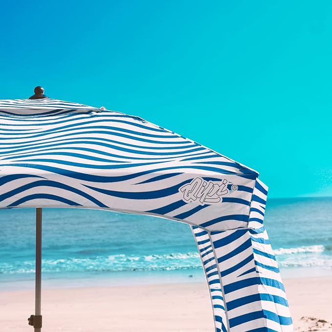 Qipi Beach Cabanas for Sand, Beach Canopy with Sandbags & Side Wall for Family, Easy Set Up Sun Shelter, UPF 50+ UV Protection with Roof Vent - Image 3