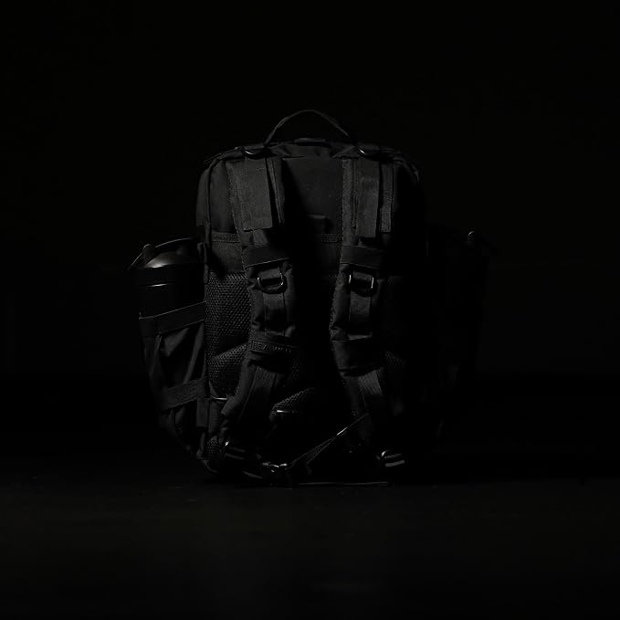 WOLFpak 35L Tactical Gym Backpack (Nightshade) Durable 1000D Waterproof Oxford Material with MOLLE Webbing, Laptop Pocket & Dual Cup Holders, Durable Fitness/Travel/Military Daypack - Image 8
