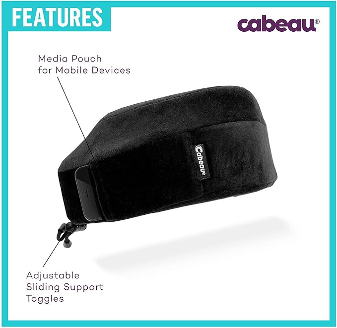 Cabeau Evolution Memory Foam Travel Pillow - The Best Neck Pillow with 360 Head & Neck Support - Red - Image 6
