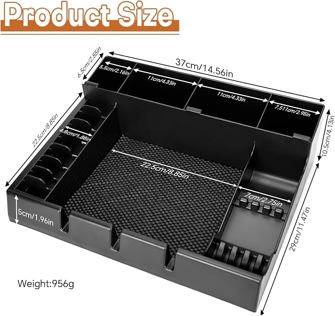 Barber Clippers Station, 15 x 11.8 x 4.3 inch Removable Tray Featuring Dedicated Clippers & Guards Slots and Scissor Razor Slots, for Barber&Salon and Home Stylist Accessories Station Organizer - Image 4