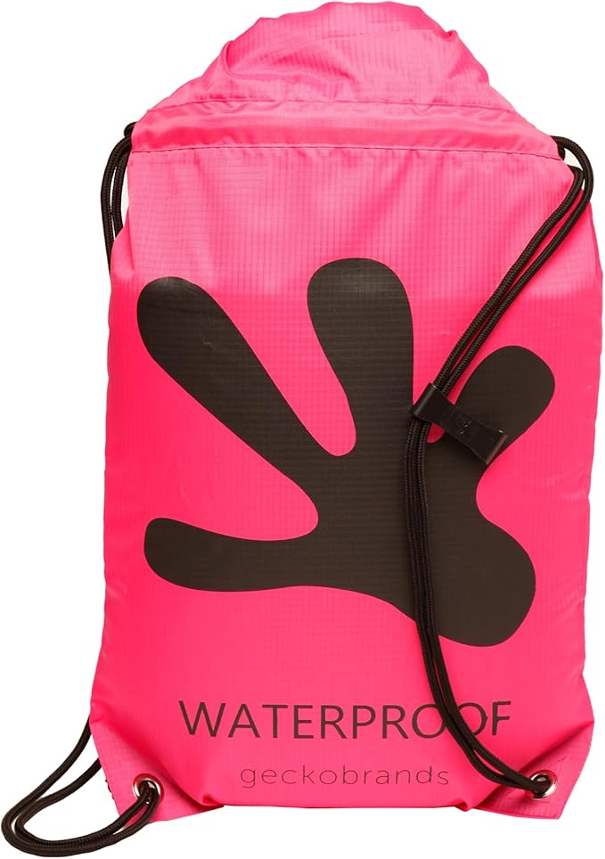 geckobrands Embark 10L Drawstring Backpack – Waterproof, Lightweight Dry Bag for Beach, Hiking, and Light Water Activities by geckobrands