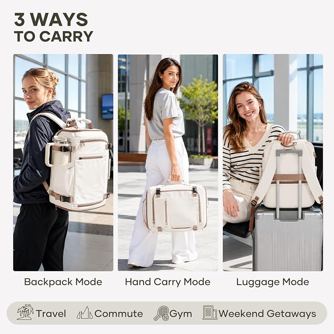 coofay Travel Backpack for Women Men, Carry on Backpack for Airplanes | Personal Item Travel Backpack Carry on Flight Approved,Mochila de Viaje Casual Daypack Backpacks Tsa Approved Hiking Backpack - Image 5