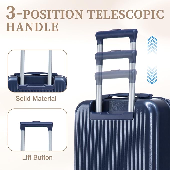 20/14 Inch Hardside Luggage, Lightweight Suitcase with Spinner Wheels - Image 6