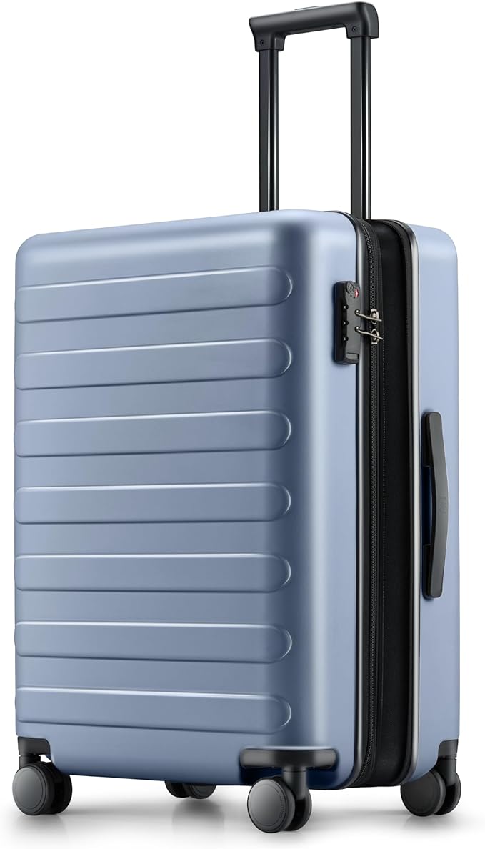 NINETYGO Carry On Luggage 22x14x9 Airline Approved, 20 Inch Luggage with Smooth Spinner Wheels, Expandable, Hard Shell PC Suitcase, Lightweight Travel Luggage, TSA Approved (Shadow, Rhine Max) by NINETYGO