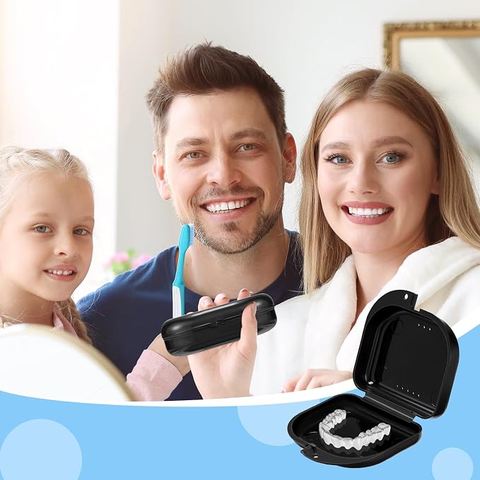 Sherr Dental Retainer Case with Holes,120 Pcs,Black - Image 3