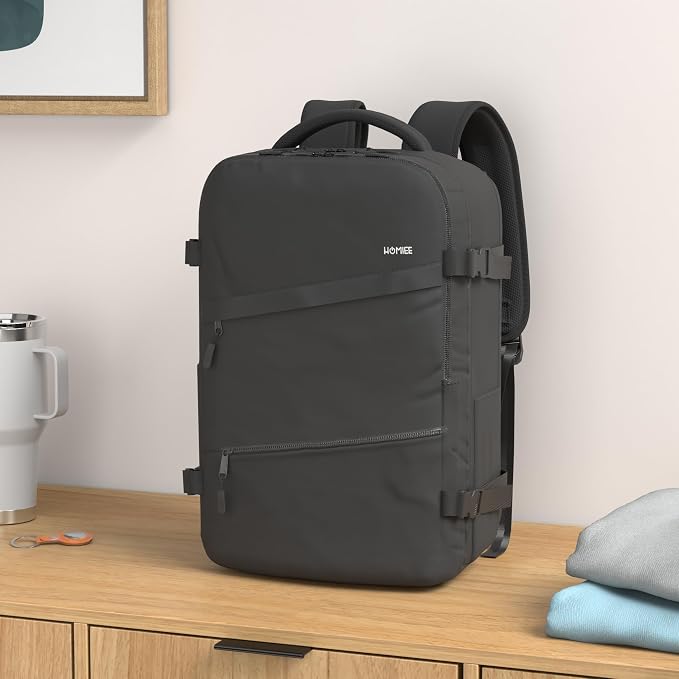 HOMIEE Travel Laptop Backpack for Men Women, Personal Item Carry On Bag | Dry Wet Separation Mochila de Viaje for Business Weekender Hiking Camping - Image 2