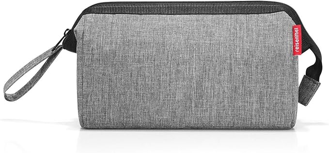 reisenthel Travelcosmetic Toiletries Bag, Structured Pouch with Wristlet, Twist Silver - Image 3
