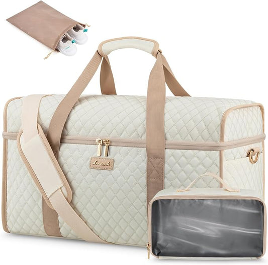 LOVEVOOK Travel Duffle Bag - Weekender & Overnight Bag with Toiletry & Wet Pocket, Carry-On Size, 3pc Set by LOVEVOOK