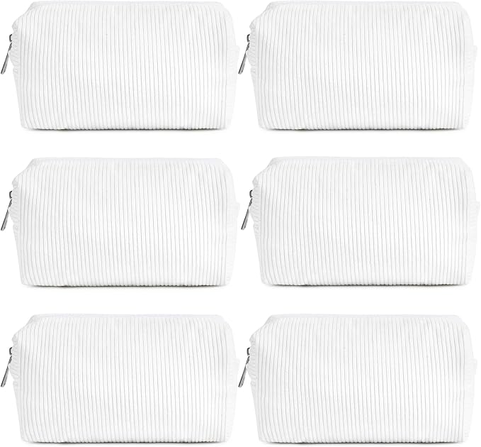 SOIDRAM Makeup Bag Preppy Cosmetic Bag Bulk Makeup Pouch Personalize Travel Toiletry Bag Organizer Cute DIY Makeup Brushes Storage Bag for Women - Image 6