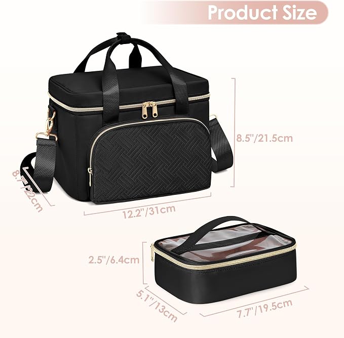 Medicine Storage Bag, Pill Bottle Organizer Bag, First Aid Bag | Travel Medicine Bag with 2 pouches, Pill Bottle Organizer Bag for Home Healthcare, Durable Medication Storage Case - Image 6