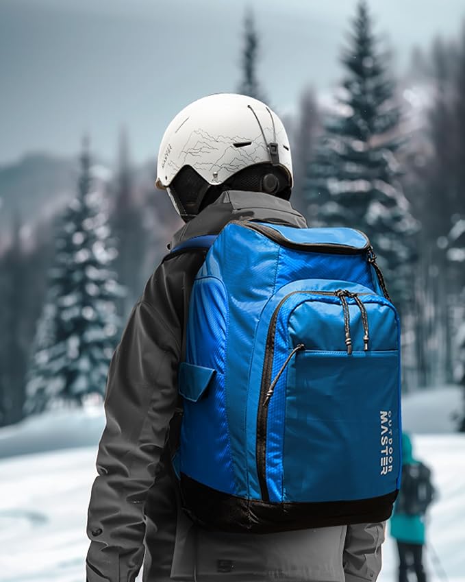 OutdoorMaster Ski Boot Bag, Ski and Snowboard Boots Travel Backpack with separate compartments for Helmet, Ski Shoes, Goggles, Gloves, and Accessories, Splash proof Exterior & Bottom - Image 6